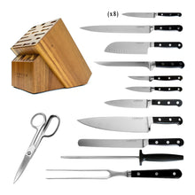 Lamson Premier Forged 20-Piece Knife Block Set - Midnight, Acacia, Serrated Edge