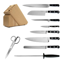 Lamson Premier Forged 10-Piece Knife Block Set - Midnight, Light Maple