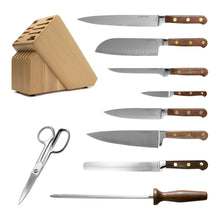 Lamson Premier Forged 10-Piece Knife Block Set - Walnut, Light Maple
