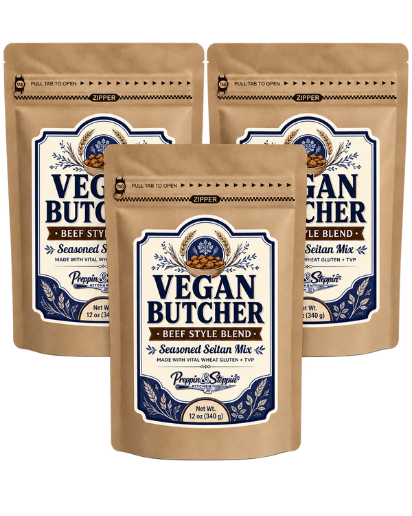 Vegan Beef Style Seitan Bundle – Plant-Based Meat, 12 oz