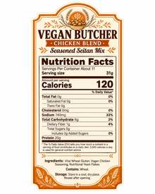 Vegan Chicken Style Seitan Mix – Plant-Based Meat, 12 oz