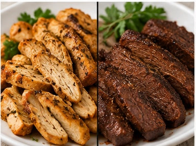 Vegan Seitan Mix Bundle – Chicken + Beef Style, 24 oz